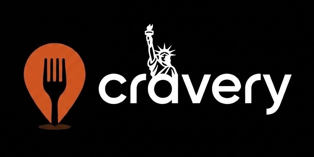 Cravery — pin and fork mark with Statue of Liberty detail